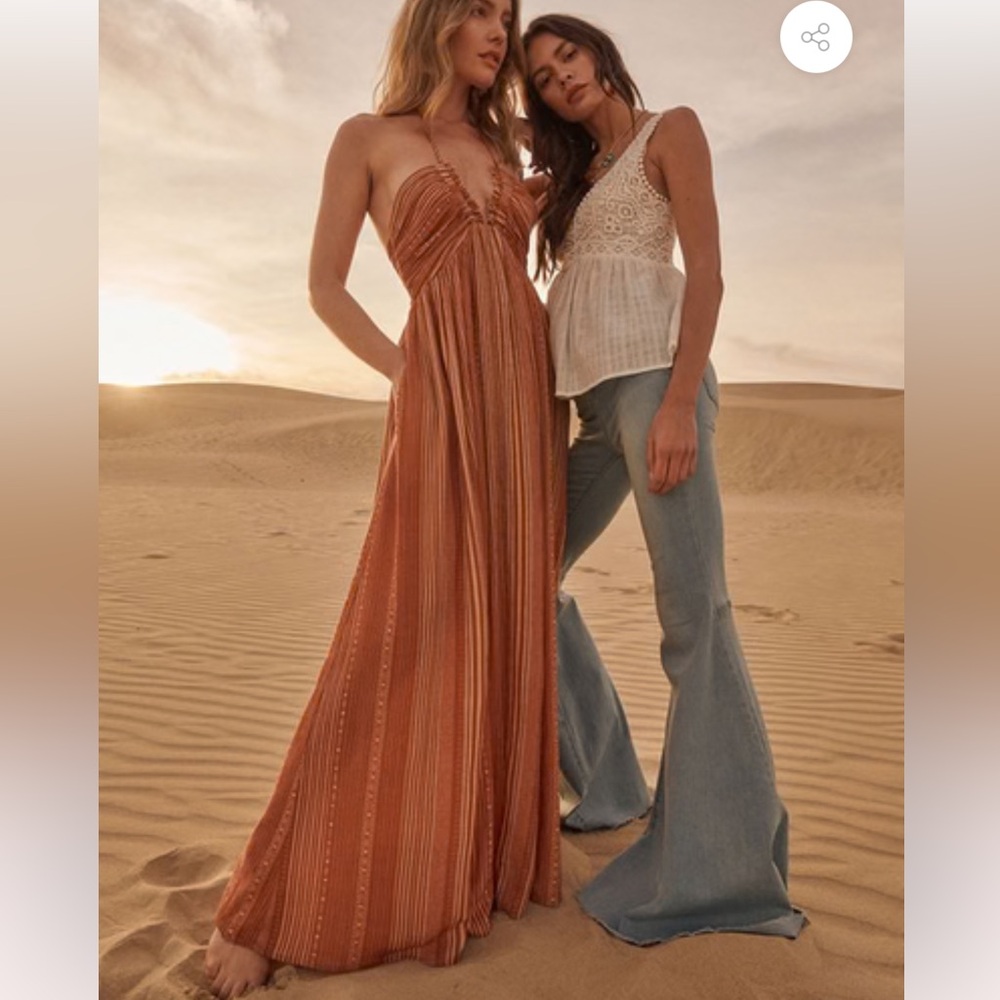 Promesa Tribal Design beach Maxi Dress size smalll
